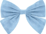 Bow tie hair slide oxford blue