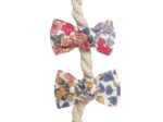 Small bows hair clips porcelaine rosée