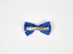 Ribbon bow hair slide navy blue