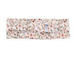 Stretch jersey headband  terracotta and nude flowers
