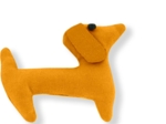 Basset hound hair clip ochre