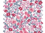 35cm coated fabric coupon rose grenadine
