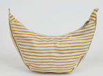 Half-moon bag rayé or blanc