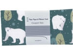 Coupon tissu 50 cm ex2244 blue green polar bears
