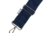 Wide shoulder strap suédine marine