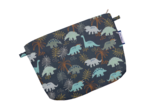 Tiny coton clutch bag jurassic dino marine