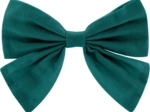 Bow tie hair slide emerald green
