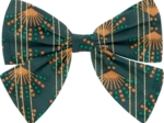 Bow tie hair slide eventail or vert