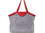 Pleated tote bag - Medium size flowered london