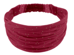 Headscarf headband- child size gaze pois or grenat