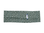 Stretch jersey headband  paille blanc vert amande