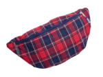 Small banana bag tartan rouge