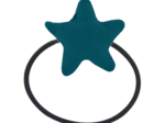 Pony-tail elastic hair star bleu vert