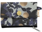 zipper pouch card purse flocon doré