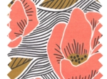 Cotton fabric ex2622 coral poppy