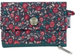 zipper pouch card purse camelias rubis