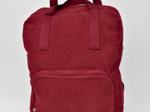 Foldable rucksack Gaby burgundy large corduroy