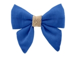 Mini bow tie clip navy blue