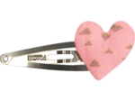 Heart hair-clips powdered gold triangle