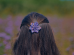 Star flower hairslide lavandula