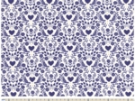 Cotton fabric scandinavia bleu