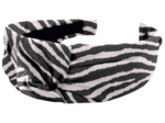 Large Crossed Headband zèbre