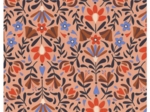 Cotton fabric ex2574 caramel vintage flower