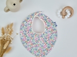 bandana bib pastel fleuri