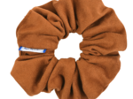 Scrunchie suédine fauve