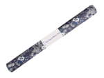 35cm coated fabric coupon ex2343 ultramarine white navy flower