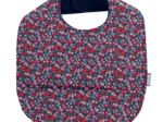 Coated fabric bib romance fleurie