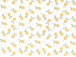 Coated fabric yellow and white citrus