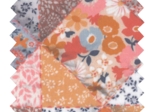 Coated fabric ex2360 coral patchwork
