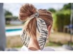 Short tail scrunchie fleurs d'artifice