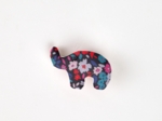 Elephant clip romance fleurie