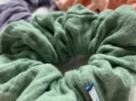 Scrunchie sage green gauze