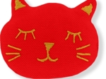 Meow hair slide tangerine red