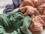 Scrunchie gauze pink