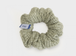 Small scrunchie almond ribbed knit