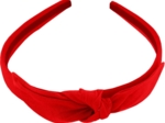 bow headband tangerine red