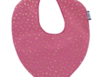 bandana bib fuchsia gold star