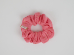 Small scrunchie gaze pois or rose sorbet
