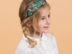 Large Crossed Headband palmia emeraude