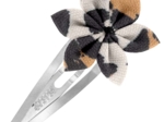Star flower hairclip leopard