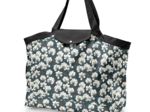 Tote bag with a zip paradis bleu