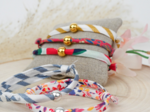 Bracelet tissu Lisa 7mm lianes printanieres