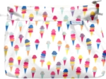 Pleated clutch bag ice cream