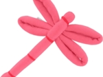 Dragonfly hair slide coral