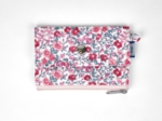 Mini coin purse pouch rose grenadine