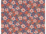 Cotton fabric ex2631 blue floral bohemian
